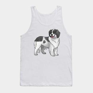 Dog - Landseer Dog - Black and White Tank Top